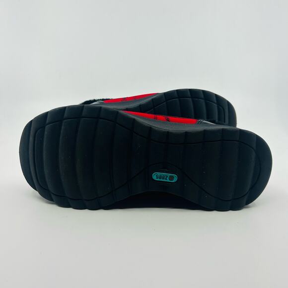 BZees Golden Bootie Women's Faux Fur Buffalo Check Pattern Lace-Up US6 EU36 UK3 - Picture 6 of 7